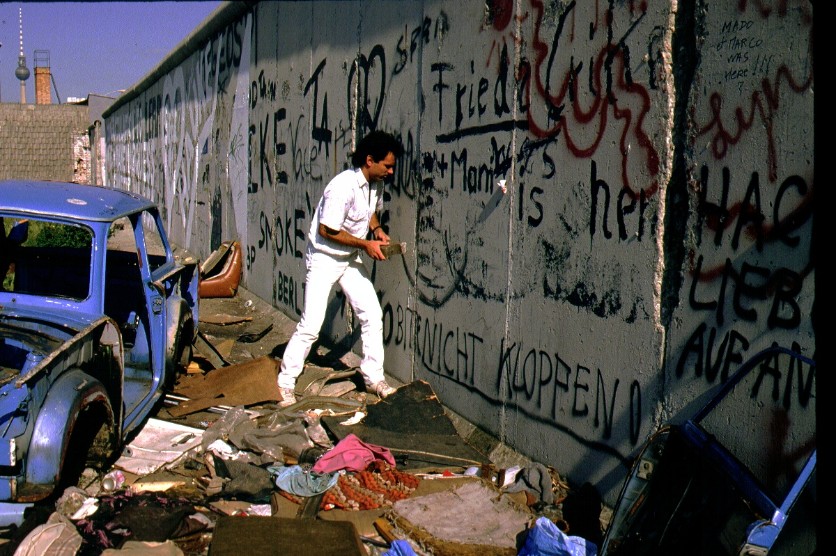 Paul at The Berlin Wall, 1991
